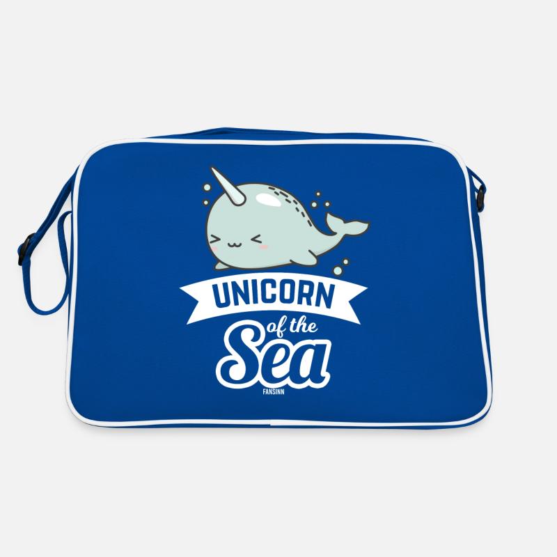 mignon bébé narval dans la mer Sac Retro