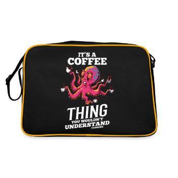 C’est une chose de café que vous ne comprendriez pas - Sac Retro - noir/or - Dos