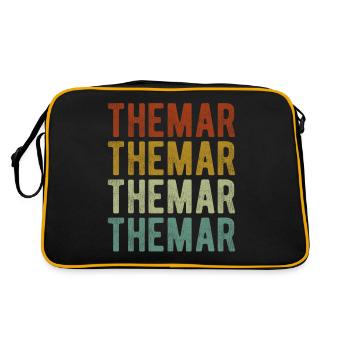 Themar City Rétro Vintage - Sac Retro - noir/or - Dos