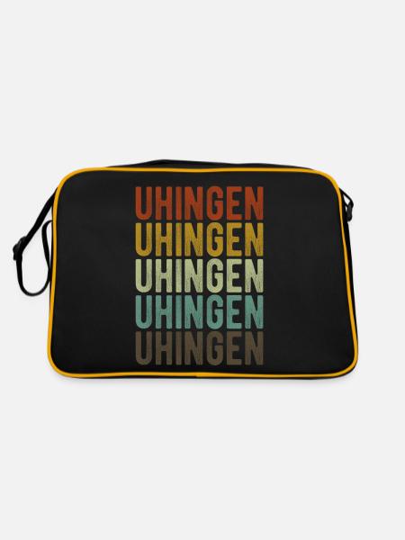 Uhingen City Rétro Vintage - Sac Retro - noir/or - Dos