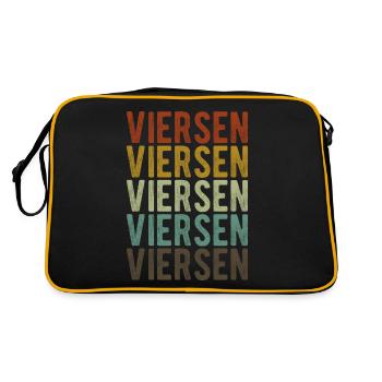 Viersen City Retro Vintage - Retro Bag - black/gold - Back