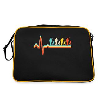 Chasse Retro Heartbeat - Sac Retro - noir/or - Dos