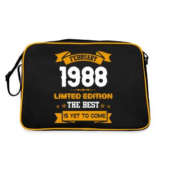 Février 1988 Cadeau d’anniversaire - Sac Retro - noir/or - Dos