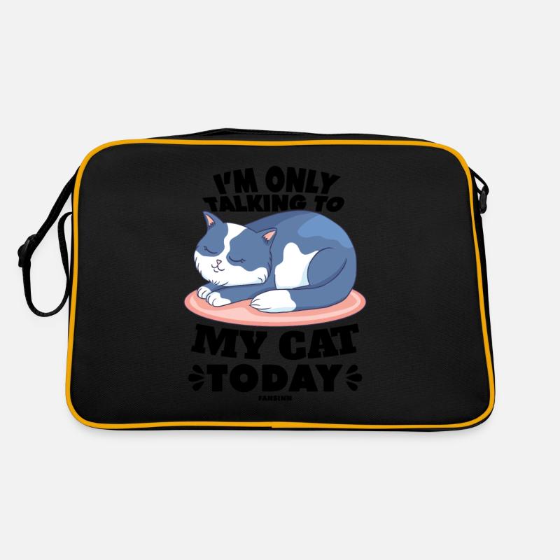 Je ne parle qu’à mon chat aujourd’hui Sac Retro