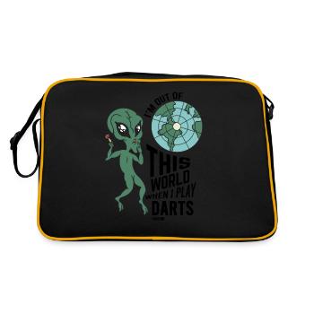 Fléchettes de créatures extraterrestres - Sac Retro - noir/or - Dos