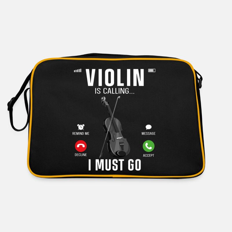 Violin Violinist Phone Display Retro Tasche