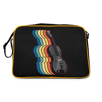 Violon Violoniste Rétro Vintage - Sac Retro - noir/or - Dos