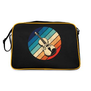 Violon Violoniste Rétro Vintage - Sac Retro - noir/or - Dos