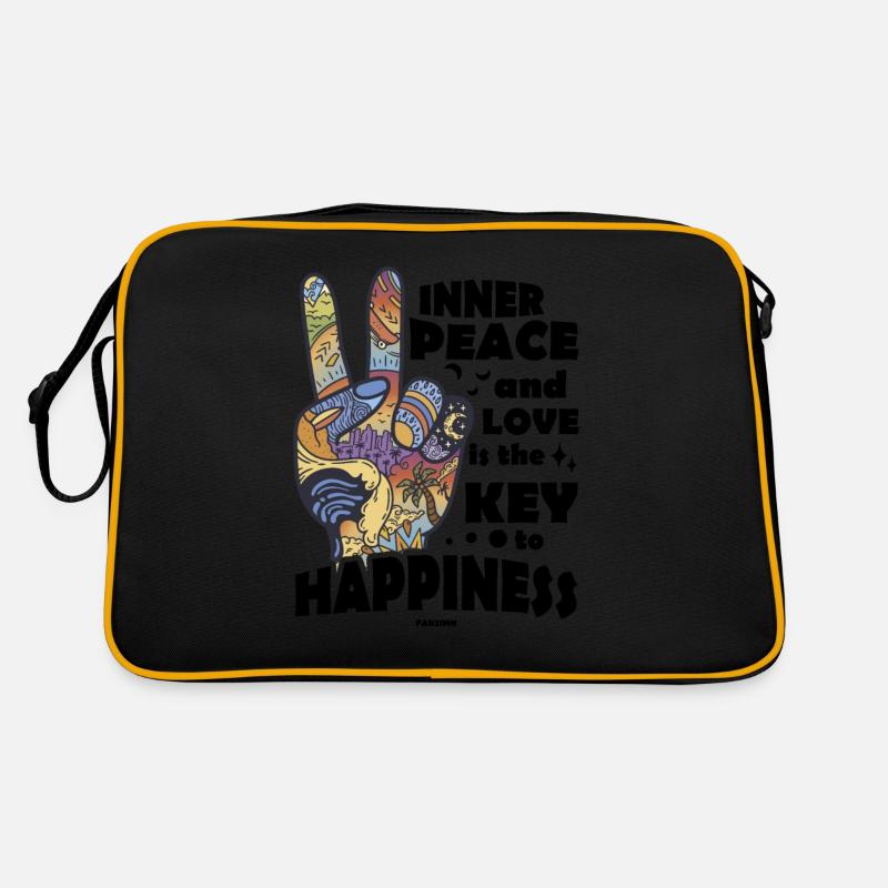 innerer Frieden Kunst Geschenk Retro Tasche