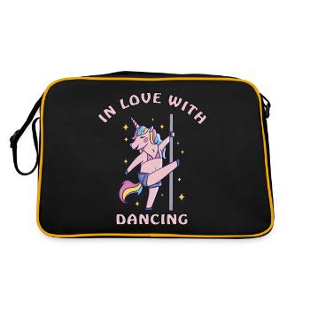 Amoureux de la danse pole dance licorne - Sac Retro - noir/or - Dos