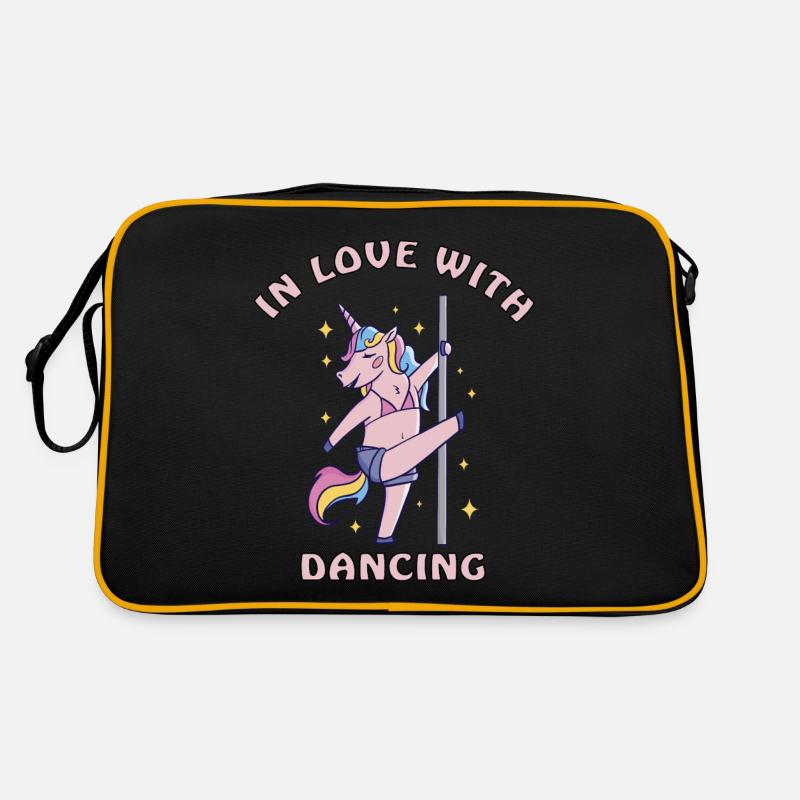 Amoureux de la danse pole dance licorne Sac Retro
