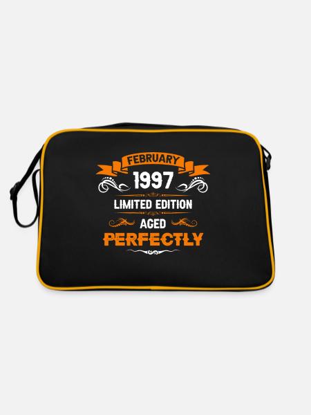 February 1997 Vintage Birthday Gift - Retro Bag - black/gold
