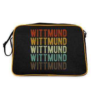 Wittmund Stadt Retro Vintage - Retro Bag - black/gold - Back