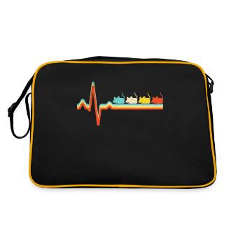 Mouse Retro Heartbeat - Retro Bag - black/gold - Back