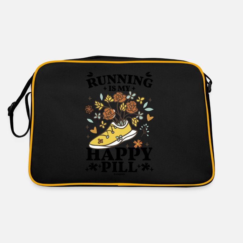 Laufen - Retro Tasche - Schwarz/Gold