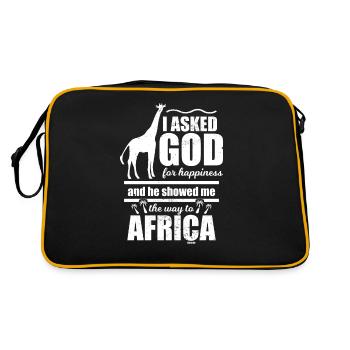 Afrique - Sac Retro - noir/or - Dos