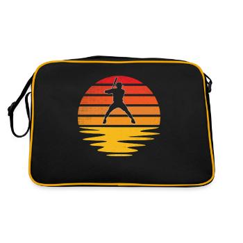 Baseball Retro - Retro Tasche - Schwarz/Gold - Hinten