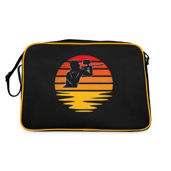 Paintball Retro - Retro Bag - black/gold - Back