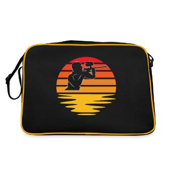 Paintball Retro - Retro Bag - black/gold - Back