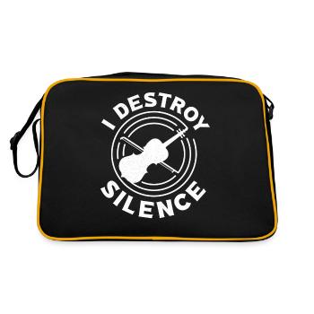 Violoniste de violon I Destroy Silence - Sac Retro - noir/or - Dos