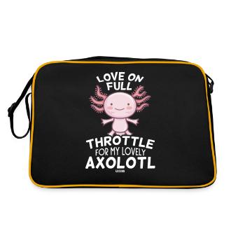 L’amour bat son plein pour mon bel axolotl - Sac Retro - noir/or - Dos