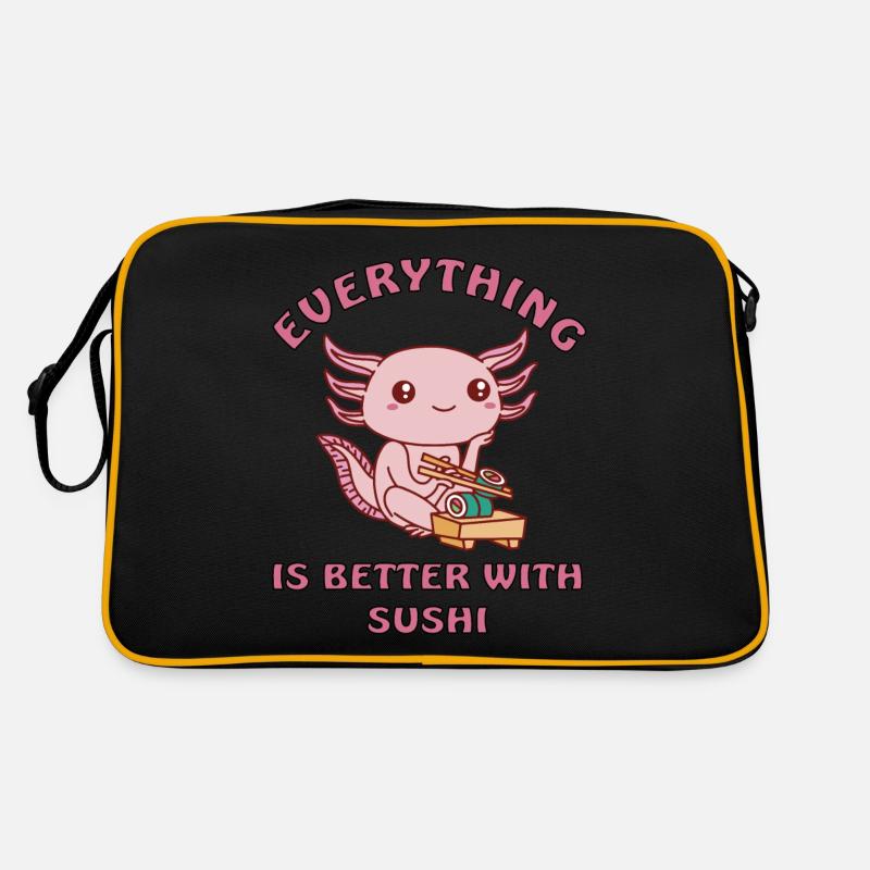 Axolotl aime les sushis Sac Retro