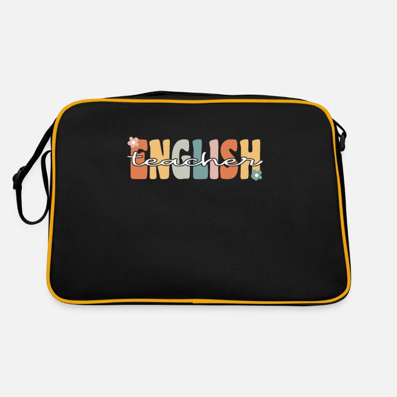 Englisch Lehrer Groovy Retro Lehrer Geschenk Retro Tasche