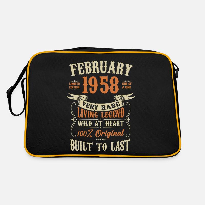 Februar 1958 Geburtstagsgeschenk Retro Tasche