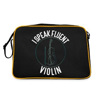 Violoniste Je parle couramment - Sac Retro - noir/or - Dos