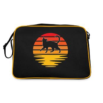 Chat Rétro - Sac Retro - noir/or - Dos