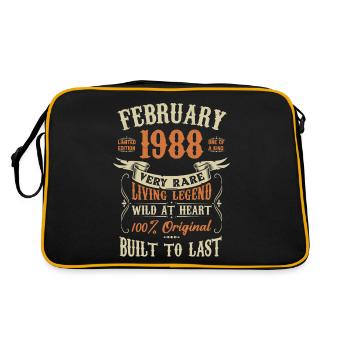 Février 1988 Cadeau d’anniversaire - Sac Retro - noir/or - Dos