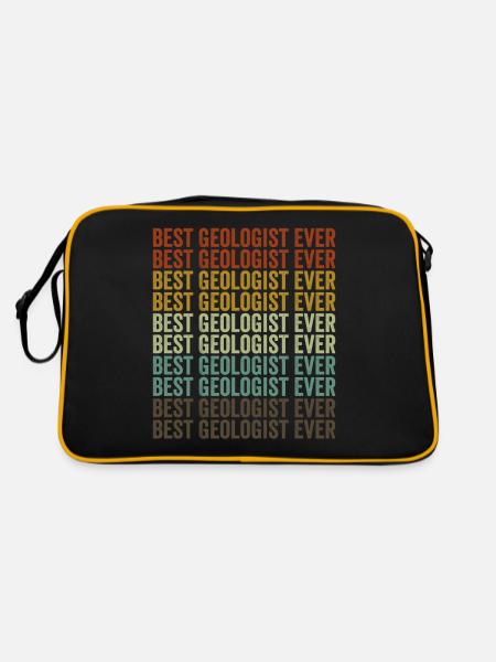 Best Geologist Ever Rock Collector Geologist - Retro Bag - black/gold