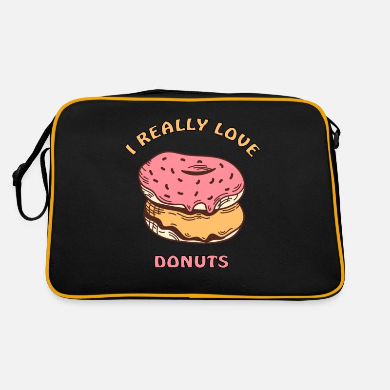 ich liebe Donuts Retro Tasche