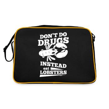 Hummer Geschenkidee - Retro Tasche - Schwarz/Gold - Hinten