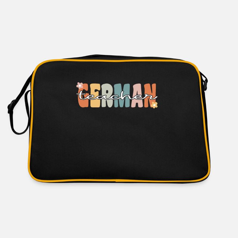 German Teacher Groovy Retro Teacher Gift Retro Bag