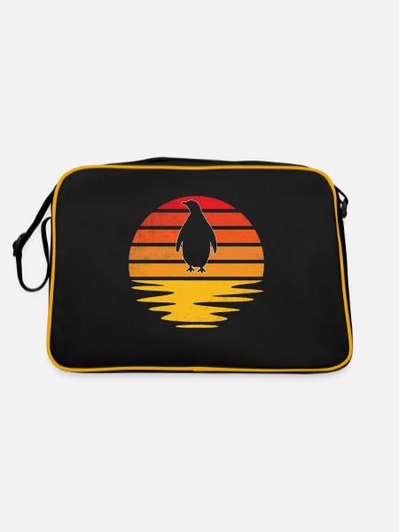 Pingouin Rétro - Sac Retro - noir/or - Dos