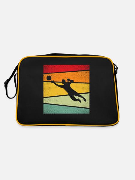Torwart Retro - Retro Tasche - Schwarz/Gold