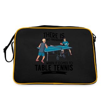 Tennis de table entre amis - Sac Retro - noir/or - Dos