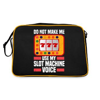 Casino Gambling Slot Machine à sous Jeu de cartes - Sac Retro - noir/or - Dos