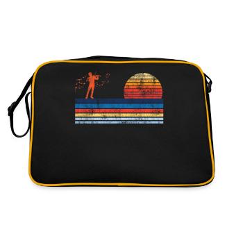 Violon Violoniste Rétro Vintage - Sac Retro - noir/or - Dos