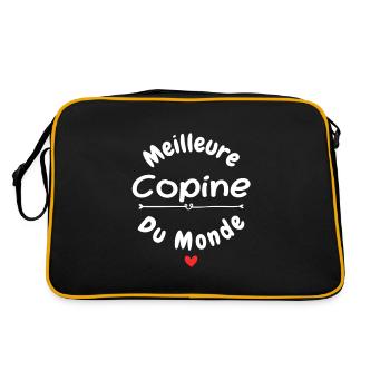 Meilleure Copine Du Monde - Sac Retro - noir/or - Dos