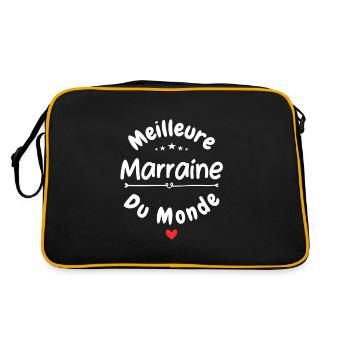 La meilleure marraine - Sac Retro - noir/or - Dos