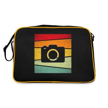 Caméra Rétro - Sac Retro - noir/or - Dos