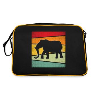 Éléphant Rétro - Sac Retro - noir/or - Dos