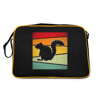 Écureuil rétro - Sac Retro - noir/or - Dos