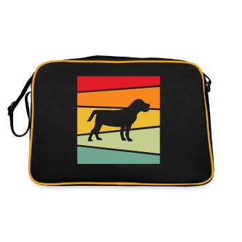 Chien Rétro - Sac Retro - noir/or - Dos