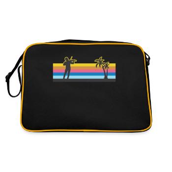 Violon Violoniste Rétro Vintage - Sac Retro - noir/or - Dos