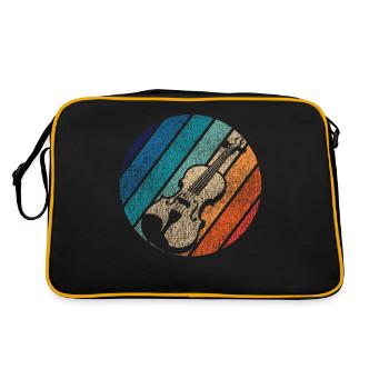 Violon Violoniste Rétro Vintage - Sac Retro - noir/or - Dos