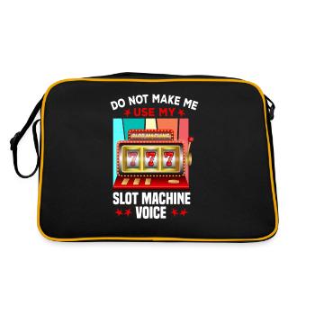 Casino Gambling Slot Machine à sous Jeu de cartes - Sac Retro - noir/or - Dos