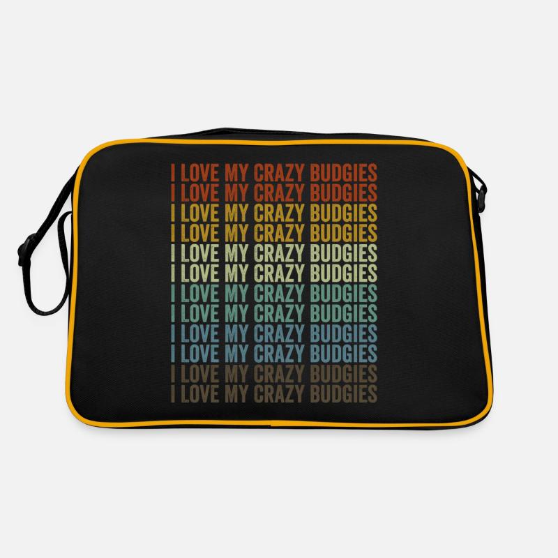 J’adore mes perruches folles Perruches Perruche Sac Retro